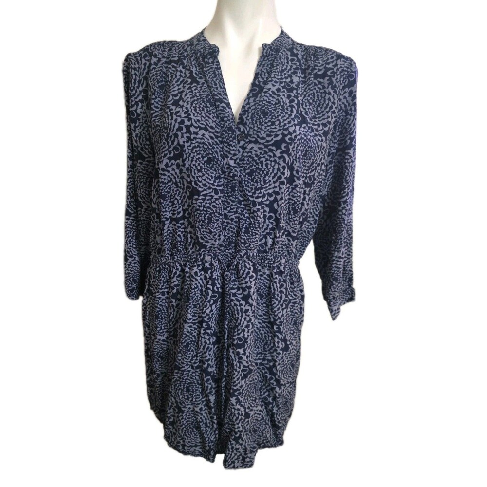 Gap Dress Navy Pattern Womens Size Large